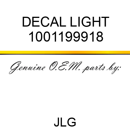 DECAL LIGHT 1001199918