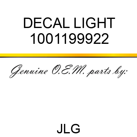 DECAL LIGHT 1001199922