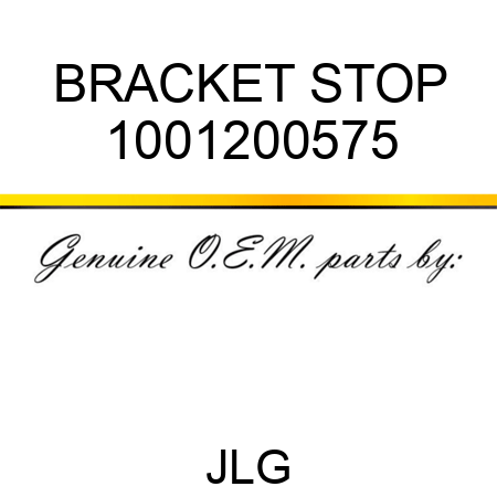 BRACKET STOP 1001200575