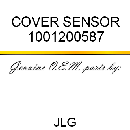 COVER SENSOR 1001200587