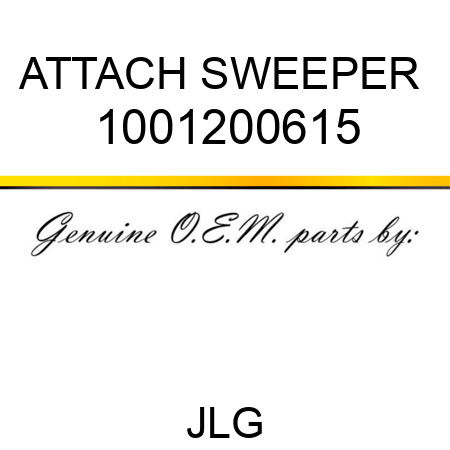 ATTACH SWEEPER  1001200615