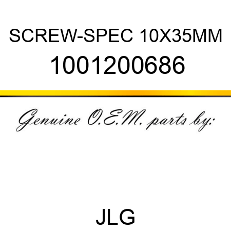 SCREW-SPEC 10X35MM 1001200686