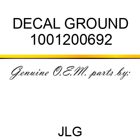 DECAL GROUND 1001200692