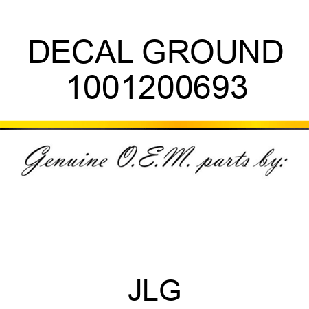 DECAL GROUND 1001200693