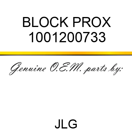 BLOCK PROX 1001200733