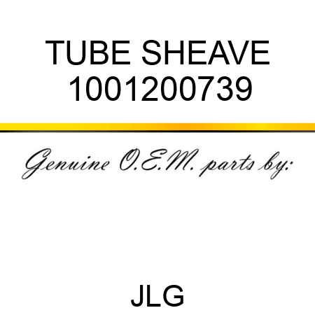 TUBE SHEAVE 1001200739