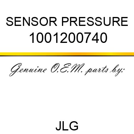 SENSOR PRESSURE 1001200740