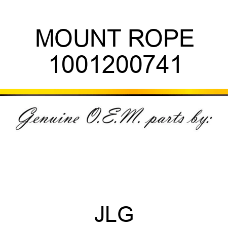 MOUNT ROPE 1001200741