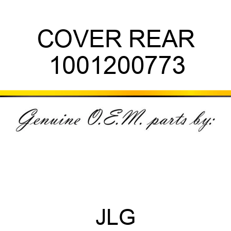 COVER REAR 1001200773