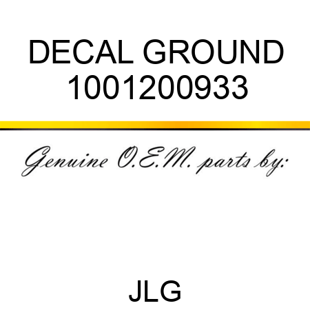 DECAL GROUND 1001200933