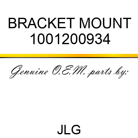 BRACKET MOUNT 1001200934