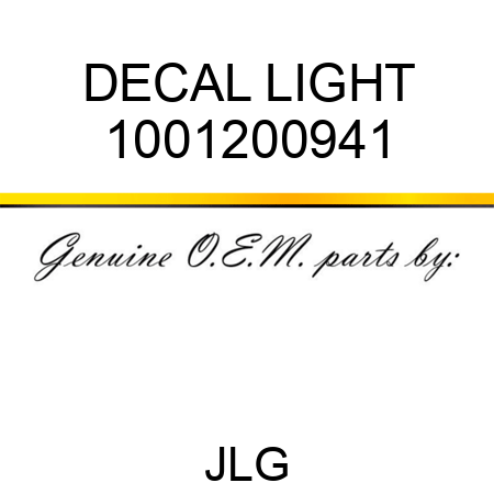 DECAL LIGHT 1001200941