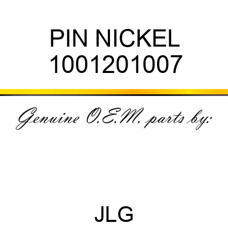 PIN NICKEL 1001201007