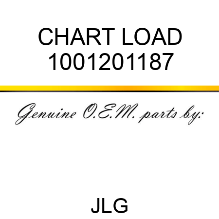 CHART LOAD 1001201187