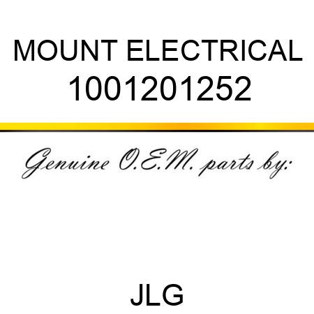 MOUNT ELECTRICAL 1001201252