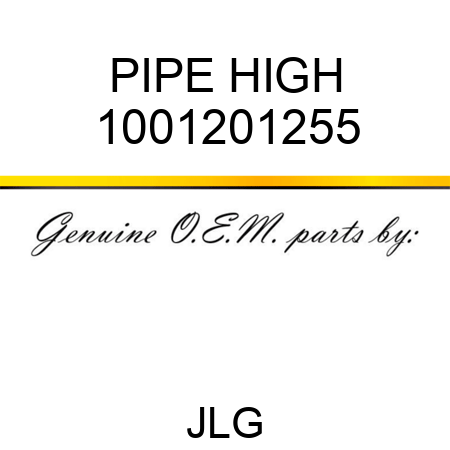 PIPE HIGH 1001201255
