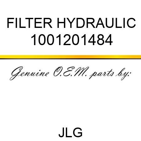 FILTER HYDRAULIC 1001201484
