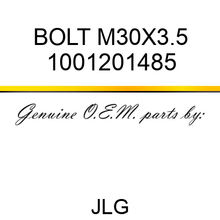 BOLT M30X3.5 1001201485