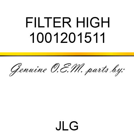 FILTER HIGH 1001201511