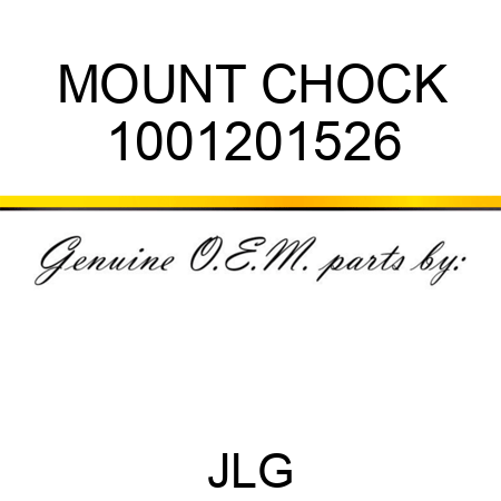 MOUNT CHOCK 1001201526