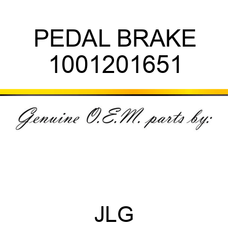 PEDAL BRAKE 1001201651