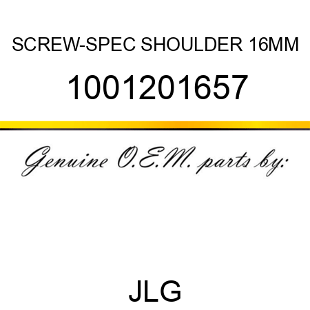 SCREW-SPEC SHOULDER 16MM 1001201657