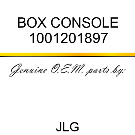 BOX CONSOLE 1001201897