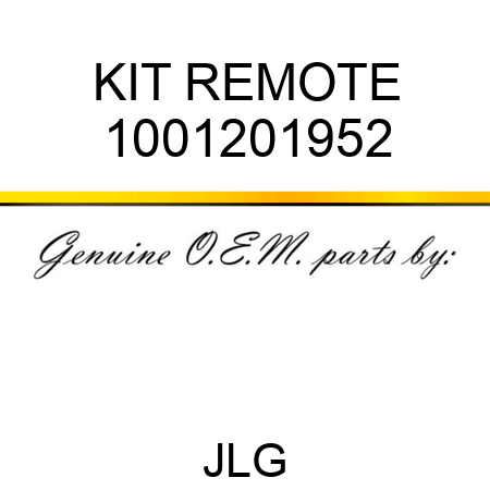 KIT REMOTE 1001201952