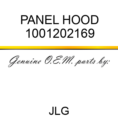 PANEL HOOD 1001202169