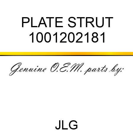 PLATE STRUT 1001202181