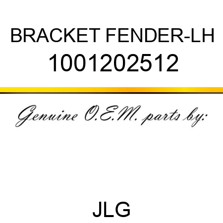 BRACKET FENDER-LH 1001202512