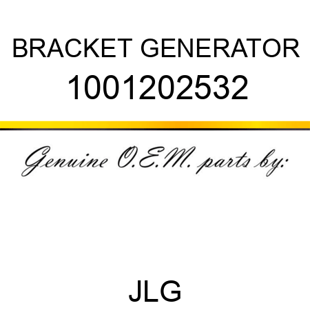 BRACKET GENERATOR 1001202532