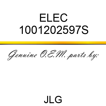 ELEC 1001202597S