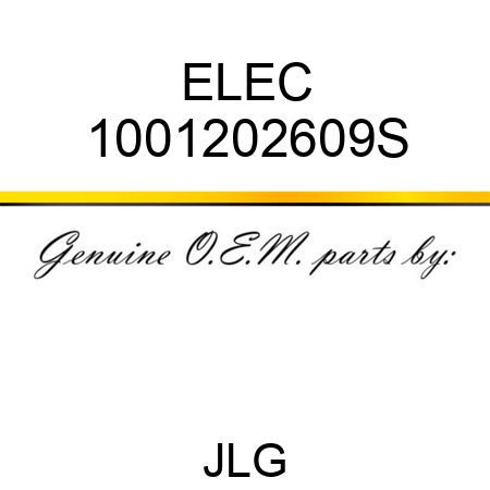 ELEC 1001202609S