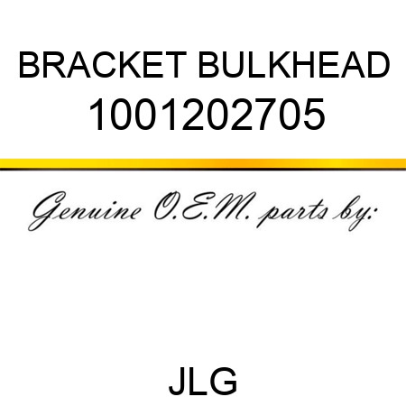 BRACKET BULKHEAD 1001202705