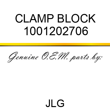 CLAMP BLOCK 1001202706