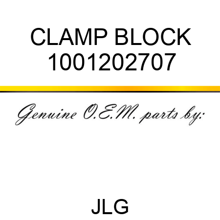 CLAMP BLOCK 1001202707