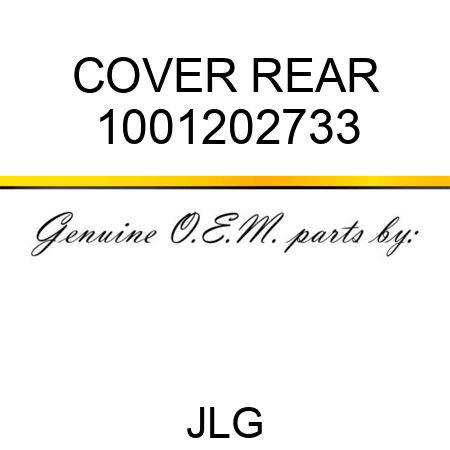 COVER REAR 1001202733