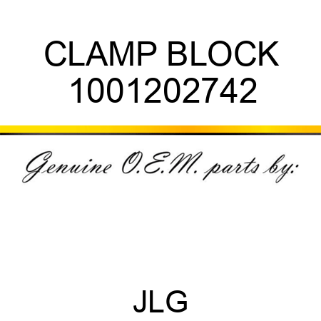 CLAMP BLOCK 1001202742