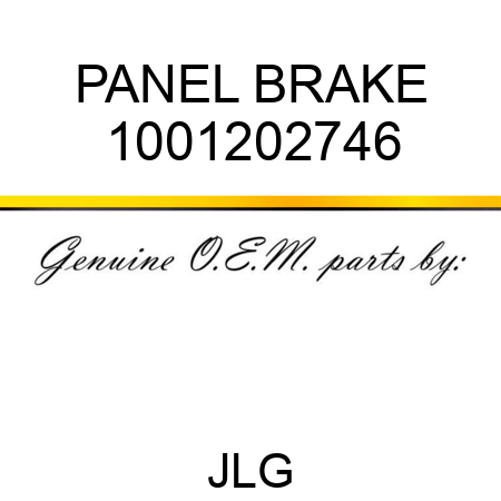 PANEL BRAKE 1001202746