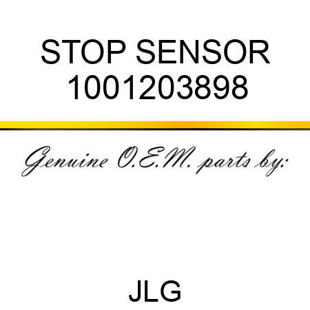 STOP SENSOR 1001203898
