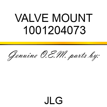 VALVE MOUNT 1001204073