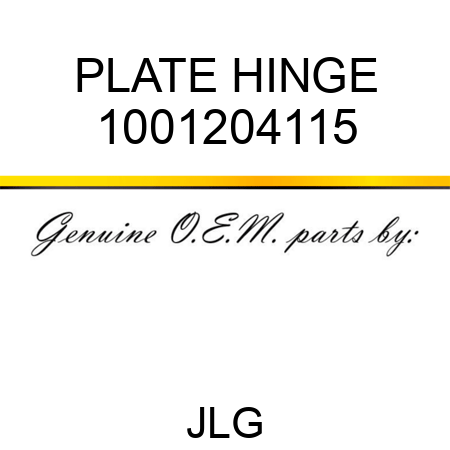PLATE HINGE 1001204115