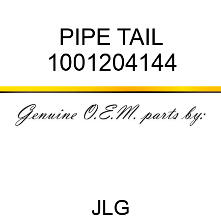 PIPE TAIL 1001204144