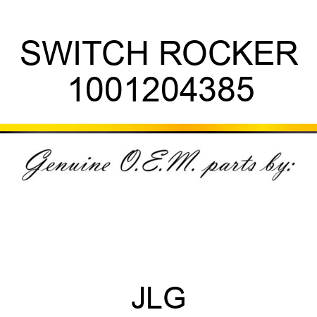 SWITCH ROCKER 1001204385