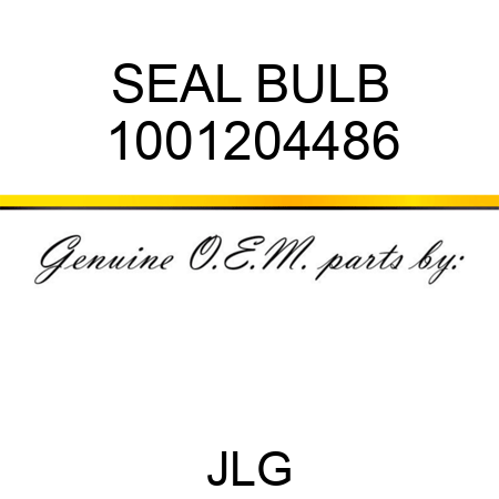 SEAL BULB 1001204486