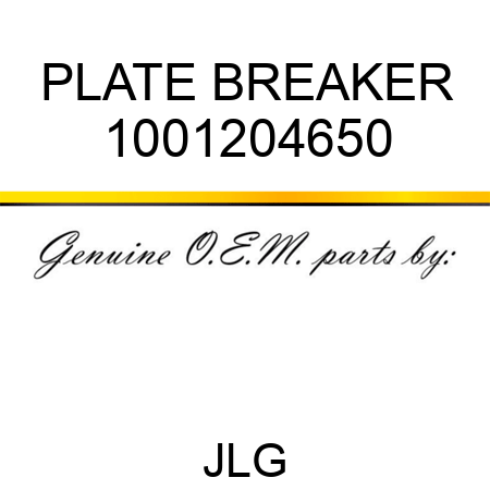 PLATE BREAKER 1001204650