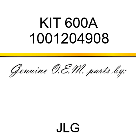 KIT 600A 1001204908