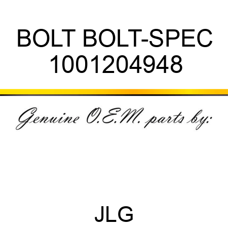 BOLT BOLT-SPEC 1001204948