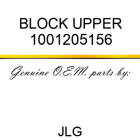 BLOCK UPPER 1001205156